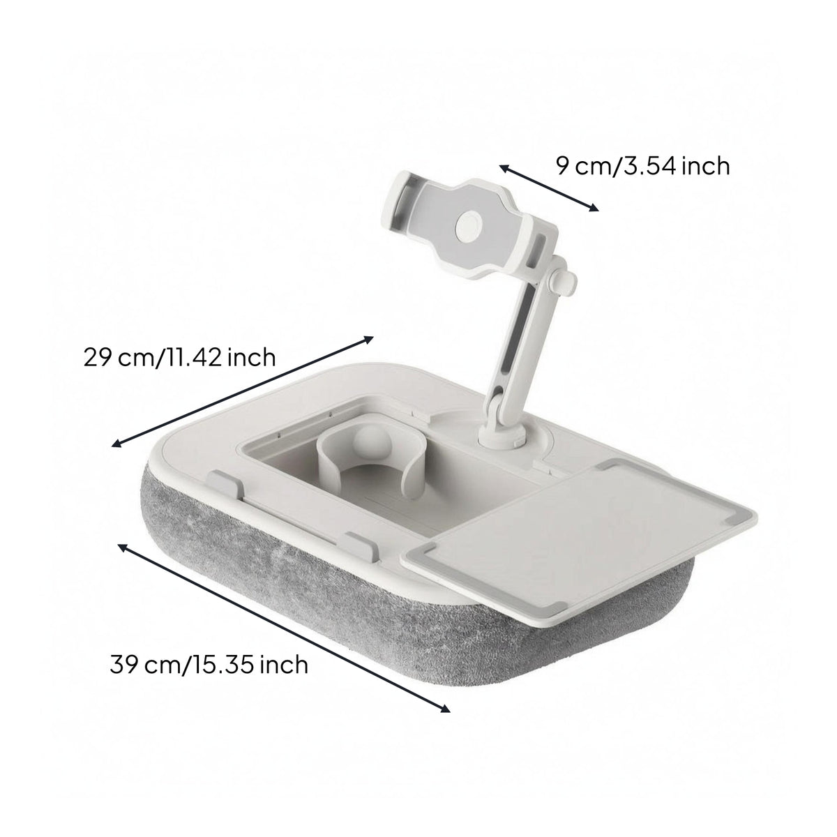 Cushioned Lap Desk Padded Lap Desk with Phone Holder Portable