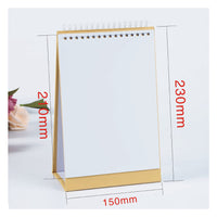 Mini A5 Vertical Blank Desk Calendar DIY Kit with Inkjet Paper