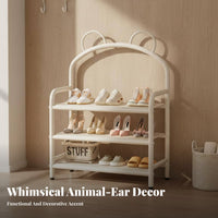 Space Saving Narrow Entryway Shoe Shelf Small Footprint Multi-Layer Shoe Rack Easy Assembly Large Capacity for Apartment Dwellers, Homeowners, Hallway, Dorm Room, Bedroom, Closet