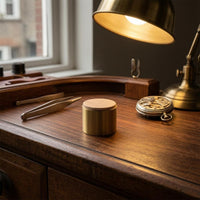 Solid Construction Cork-Top Pen Holder Compact Cylindrical Pen Holder Low-Height Pencil Cup Modern Design
