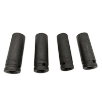1/2-inch Drive Deep Impact Socket Set, Metric, 12.7mm, Single Head, Phosphated Finish