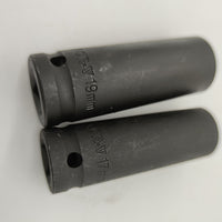 1/2-inch Drive Deep Impact Socket Set, Metric, 12.7mm, Single Head, Phosphated Finish
