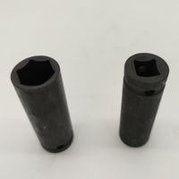1/2-inch Drive Deep Impact Socket Set, Metric, 12.7mm, Single Head, Phosphated Finish