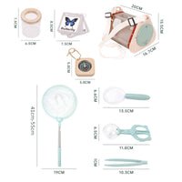 Magnified Viewer Exploration Kit Multi-Piece Bug Catcher with Magnifier Educational Bug Observation Box Set Hands-on for Children, Outdoor