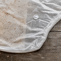 PE Drawstring Dustproof Furniture Appliance Cover with Elastic Band and Square Bottom