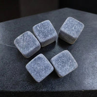 Whisky Stones for Chilled Drinks without Dilution, Premium Granite Chilling Stones for Men, Dad, Reusable Ice without Tongs, Home Bar Essentials