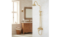 Shower System with Tub Spout Adjustable Shower Faucet with Tub Spout Multi Function for Washroom, Bathtub