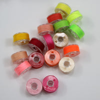 25-Grid Plastic Bobbin Box with Thread, Sewing Machine Bobbin Set, 50-Color Fixed Color High-Quality Sewing Thread Bobbin Kit
