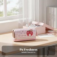 Gift Box Included House Shaped Writing Utensil Case Multiple Compartments Cute Zippered Writing Utensil Bag Holds 20cm Ruler Large Capacity Cartoon Pen Pouch Effortless Zippers for Girls, Kids, Students, School