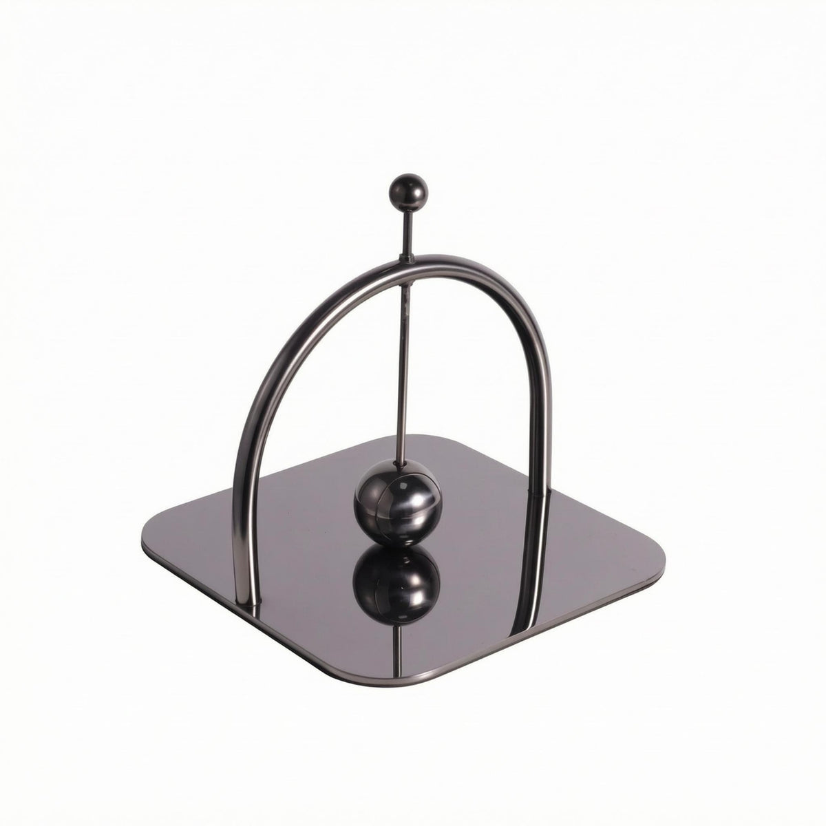 Decorative Tissue Weight Square Base Display Ornament Mirrored Stainless Steel Ornament