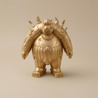 Ancient Guard Figure Textured Bronze-Look Guard Statue Detailed Knight Figurine