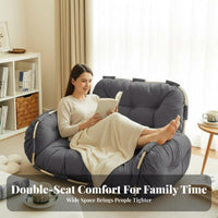Space-Saving Design Adjustable Tatami Sofa Bed Luxuriously Soft and Comfortable Convertible Lounger Chair Thickly Padded Indoor Furniture No Assembly Required for Apartment Dwellers, Overnight Guests, Bay Window, Small Apartments, Dorm Room