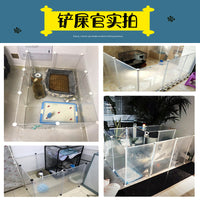 Pet Playpen Indoor Dog Cat Cage with Toilet Isolation Gate Modular Fence for Small to Medium Pets