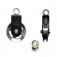 360 Degree Rotation Fitness Cable Pulley Assembly Quiet Bearing Gym Pulley Roller Grooved