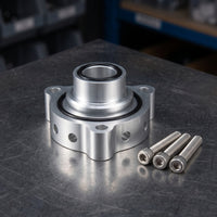 Aluminum Alloy Blow-off Valve Base with O-Rings CNC-Machined Blow-off Valve Adapter Silver BOV Adapter Sturdy for Mechanics