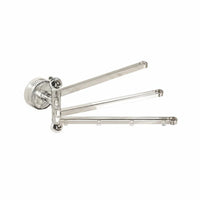 Suction Holder Rag Holder Easy-Mount Installation 3-Bar Rotating Drying Rack Rotate Towel Rack Space-Saving Household Storage