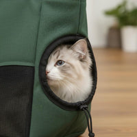 Feline Carrier Bag Woven Handles Portable Feline Carrier Snap Closure