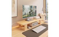 Display Riser Space-Saving Computer Display Stand Ergonomic Screen Stand with Storage