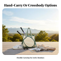 Pickleball Paddle Bag Sturdy Pickleball Paddle Holder Crossbody Racket Holder Easy Reach Pockets Sports Equipment Lightweight