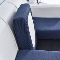 Corn Velvet Sofa Cushion Cover Solid Color Stretch Slipcover for All Seasons
