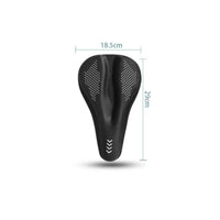 Shock Absorbing Padded Bike Saddle Cover Extra Soft Bike Seat Cover Breathable Silicone Two-Wheeler Seat Pad Ergonomic Design for Cyclists