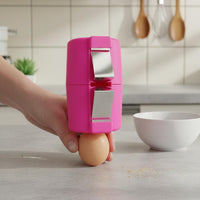 Clean Crack Egg Opener Stainless Steel Egg Shell Opener Easy to Use Eggshell Opener Food-Grade Material for Bakers, Home Cooks, Baking, Cooking