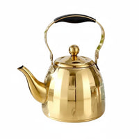 Stainless Steel Teapot Rust-Resistant Stainless Steel Stovetop Kettle Anti-Scald Handle Hot Water Boiling Pot for Restaurants, Hotels, Outdoor, Office