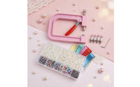 Hand Press Pearl Setting Machine Easy to Use Pearl Setting Machine Tabletop for Makers, Clothing Decoration, Home Studios
