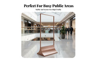 No Installation Required Floor Standing Poster Stand Rustproof Vertical Advertising Board Heavy-Duty 24x36 Poster Display Stand Double Sided for Exhibitors, Shop Owners, Restaurants, Shopping Malls, Retail Stores, Exhibitions, Trade Shows
