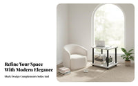 Light Luxury Design 2-Tier Side Table Modern Minimalist and aesthetic two-levellevel Narrow Side Table Space-Saving Nightstand adaptable for residents, Apartment Dwellers, Interior Decorators, Living Room, Bedroom, Small areas, Hallway