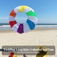 Hand-Pulled Ground Kite Foldable and Portable Frameless Soft Kite Vibrant Colors