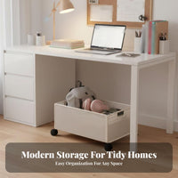 under-table Book rolling organizer With casters Storage Container Mobile Design for Classroom