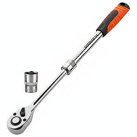 72-Tooth Telescopic Ratchet Wrench with Adjustable Handle Anti-Slip Telescopic Ratchet Wrench Heavy Duty for Diyers