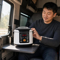 Compact Car Rice Cooker Digital Portable Car Rice Cooker Electric for Truckers, Commuters