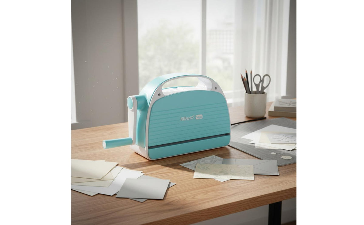 Easy to Use Hand Crank Embossing Machine Portable Manual Embossing Tool Compact Size Paper Craft Die Cutter Long-Lasting for Crafters, Beginners