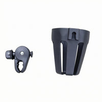 Slotted Stroller Cup Holder Cylindrical Cycle Cup Holder Black Child Transport Accessory PP