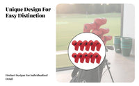 10 Pieces Iron Headcover with Number Tag Golf Iron Headcover Weather-Resistant for Golfers
