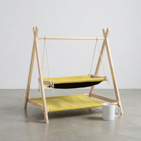 Swing Bed 2-Layer Hanging Cat Bed with Tassels, Indoor Toy and Hanging Bed for Relaxation, Universal Size Cat Swing Playground for Self-Play