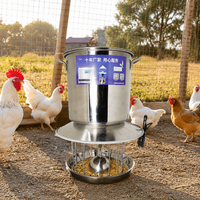Automatic Cat Feeder for Two Cats, Timed Dry Food Automatic Cat Feeder with Stainless Steel Bowl, Dark Gray Automatic Pet Feeder