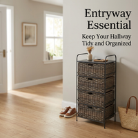 Multi-Layer PE Unit, Hallway Storage Organizer, Bedroom Storage Rack, Living Room Storage Basket, Tall Storage Unit for Home Declutterer