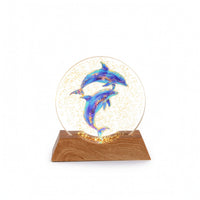 Acrylic Night Light with Wooden Base Illuminated LED Night Light Printed