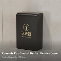 2 Pieces Hollow-out Design Decorative Fire Containment Unit Box Aesthetic and Practical Commercial Fire Containment Unit Enclosure Rolled Rim Craftsmanship Safety Equipment Reach Ory for Interior Designers, Business Owners, Shops, Hotels