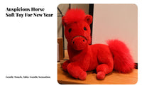 Equine Plush Stuffed Creature Giftable Horse Stuffed Toy Stuffed Horse Doll Soft Cute Design for Children, Presentation