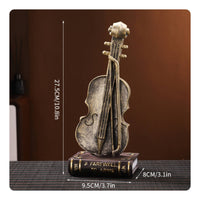 Tabletop Figurine Vintage-Style Desktop Ornament Compact for Desk, Photo Props