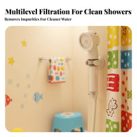 Portable Shower Hose purifier Removes substantial Metals Bathroom reachory Multi-Stage Filtration Water Purifier for Children, away from home, Hotel, Home