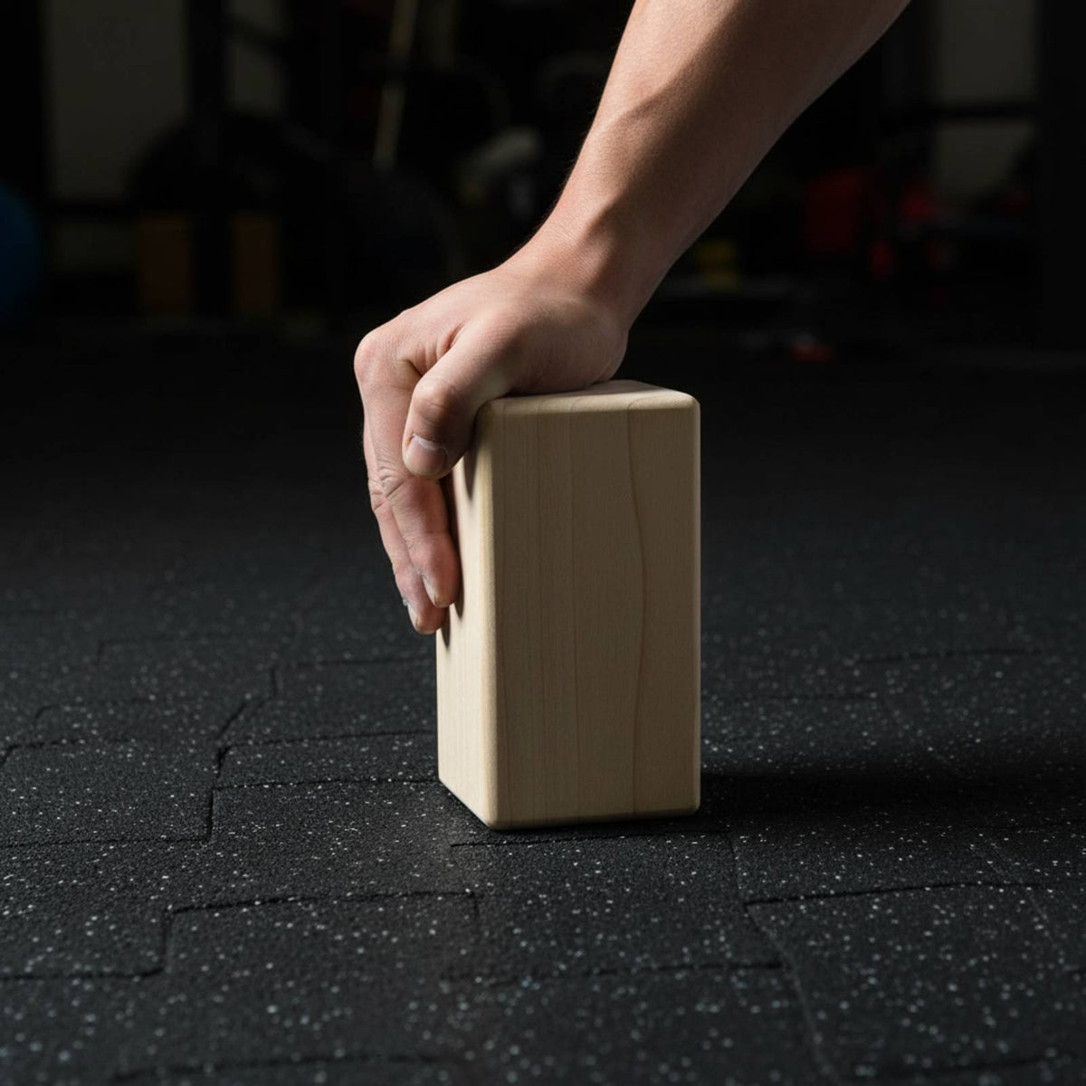 Grip Strength Brick Stable Load-Bearing Climbing Pinch Block Hand Polished Solid Wood Exercise Brick for Climbers, Yogis, Home Gym, Travel