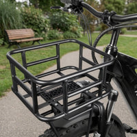 Rack-Mount Cycle Basket with Quick-Release Buckle Removable Metal Wire Bike Basket Long-Lasting Sturdy for Commuters, Commuting