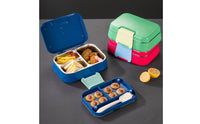 Leakproof Lunch Box with Stainless Steel Liner Compact Divided Lunch Container Portable Food-Grade for Adults, Students, Office, Travel