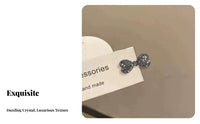 Crystal Knot Hair Fastener Cute Design Mini Crystal Knot Barrette Bangs Fastener Stylish Accessory Secure Grip