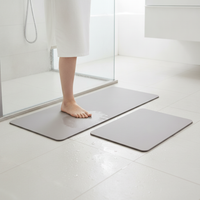 Diatomaceous Earth Soft Bath Mat Quick Dry Non-Slip Absorbent Floor Mat for Bathroom Kitchen